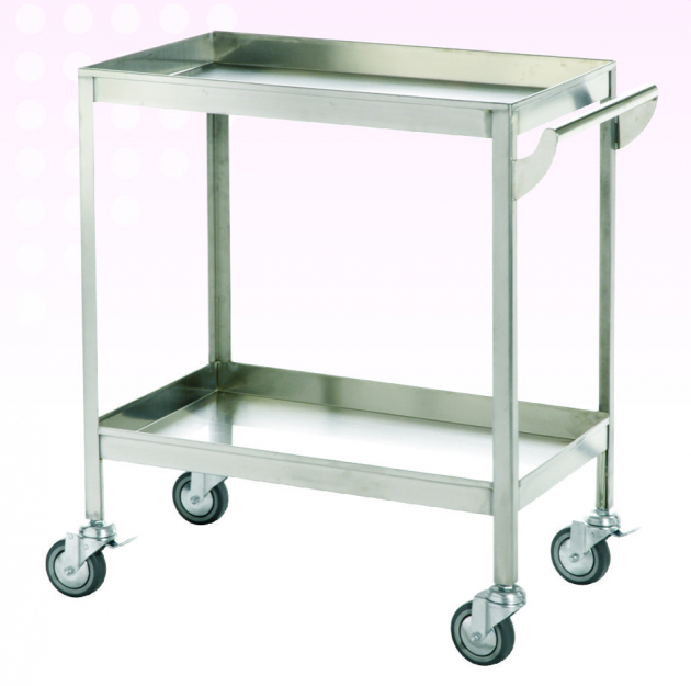 不銹鋼二層角鋼推車